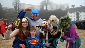 Record-breaking crowd takes the plunge at Tenby Boxing Day swim