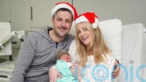 Newborn interrupts Christmas Eve movie night
