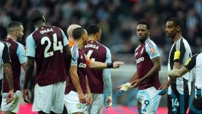 Aston Villa striker Jhon Duran charged by FA for red card reaction