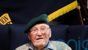 Royal Marines Band plays to help veteran celebrate 102nd birthday