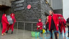 Protesters demonstrate ahead of first sitting of gold mine public inquiry