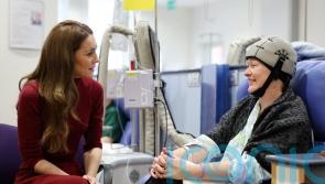 Kate in poignant return to cancer hospital where she was treated to thank staff