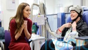 Kate comforts cancer patients in surprise return to hospital that treated her