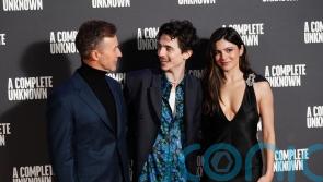 Timothée Chalamet and Monica Barbaro go gothic in silky black ensembles at London premiere
