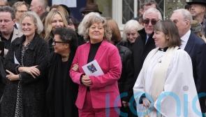 Johnnie Walker’s wife says she is sure her husband ‘loved’ his funeral service