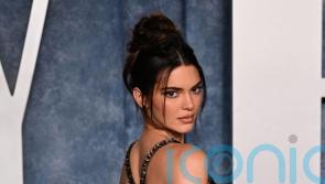 Kendall Jenner walks in Schiaparelli’s Paris Haute Couture show