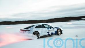 Porsche sets new world record with ice-drifting Taycan GTS