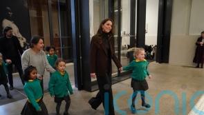 Kate joins youngsters on school bus to National Portrait Gallery for art trail