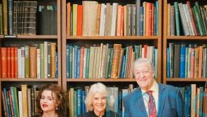 Camilla joins Helena Bonham Carter and Stephen Fry to celebrate historic library