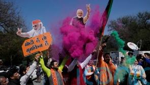 Modi’s party wins most seats in high-stakes state election in New Delhi region
