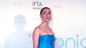 Saoirse Ronan among Irish stars in eye-catching gowns at Ifta awards