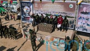 Who are the latest hostages freed by Hamas as part of the ceasefire in Gaza?