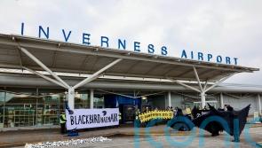 Activists hold demonstration at Scots airport over private jet company