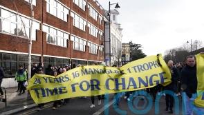 Tottenham fans call for Daniel Levy exit at protest ahead of Man Utd clash