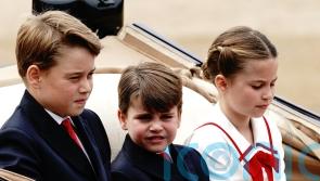 Kate and her children post drawings of themselves following bonding exercise