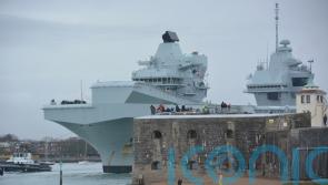 Royal Navy flagship sails to prepare ahead of deployment to Australia