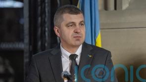 Ukrainian diplomat’s thanks after ’emotional’ service marks three years of war