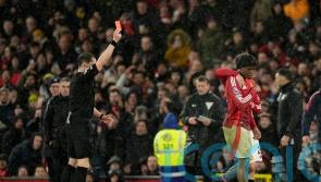 Ruben Amorim defends Patrick Dorgu after error and red card against Ipswich