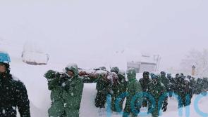 At least four construction workers killed in avalanche in northern India