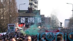 Manchester United fans protest against owners ahead of Arsenal clash
