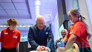 Charles shows he’s no dummy during Royal College of Nursing visit