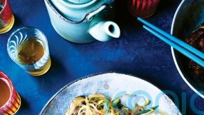Jeremy Pang’s mung bean vermicelli with shiitake and mangetout