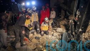 Ordnance blast kills 16 and collapses building in Syria