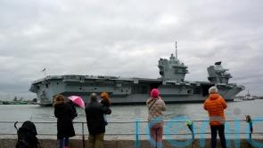 HMS Prince of Wales returns to port after hosting the King at sea