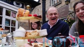 Ed Davey makes biscuits with young carers and says they deserve ‘better’ support