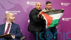 Pro-Palestine protesters disrupt Reynolds speech with call for F35 export ban