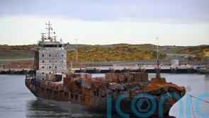 Container ship damaged in North Sea collision arrives in Port of Aberdeen