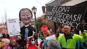 Anti-Musk protesters aiming to ‘take down Tesla’ gather outside dealerships