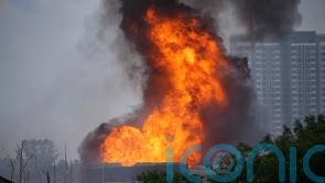 Burst gas pipe erupts into massive fireball injuring 100 people