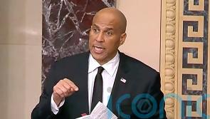 Senator Cory Booker continues marathon speech against Donald Trump&rsquo;s agenda