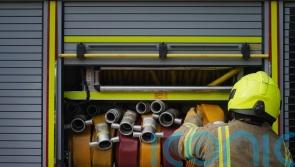 Firefighters tackle wildfire with flames two metres high