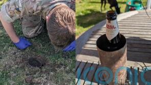 1940s bombshell found in garden turned into beer cooler after spoiling barbecue