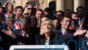 Le Pen supporters rally in Paris