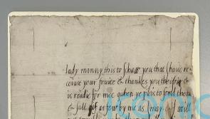 The first known letter written by King James VI to go on show