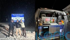 Three friends complete Top Gear-style drive to the Arctic Circle in bangers including one with a bar in the boot