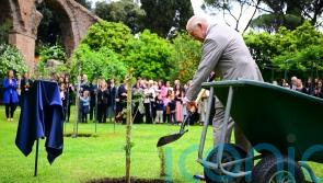 Charles jokes about living ‘long enough’ to see sapling grow during Italy visit