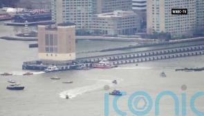 Helicopter crashes in Hudson River near Manhattan