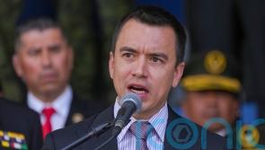 Incumbent Daniel Noboa takes lead in Ecuador’s presidential run-off election