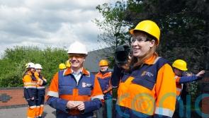 ‘I need my RSJs’ Rayner jokes during visit to Scunthorpe steelworks