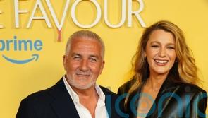 Blake Lively in all-black outfit for film screening with Paul Hollywood