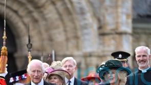 King jokes ‘it’s all mirrors’ with wellwisher after Maundy service