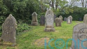 Vandalised church hides graffiti with plants to host wedding