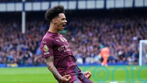 Manchester City score late goals at Everton to boost Champions League chances