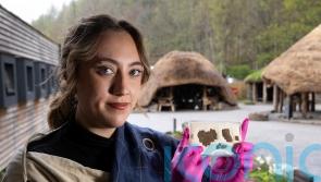 Fragments of Iron Age textile found in loch go on show for first time