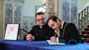Books of condolence open across Northern Ireland following death of Pope Francis