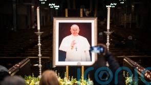 Mourners file through St Peter’s Basilica overnight as lying-in-state set to end